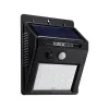 SunGuard Solar Powered Motion Sensor Wall Light - Black - 6500K