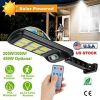 Solarek Solar Powered Wall Lights Outdoor 128LED Beads Motion Sensor Lamp IP65 Waterproof 3 Modes Sensor Light W/ Remote Control