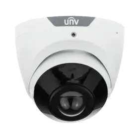 UNV 5MP HD Wide Angle 180° Field of View NDAA Compliant Weatherproof IR Fixed Turret IP Security Camera with Deep Learning AI