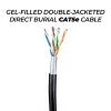 CAT5e Jelly Cable, Gel Filled Double Jacketed UV Rated for Extreme Weather Protection, Direct Burial Capable (IPCP-JELLYCATE)