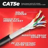 CAT5e Jelly Cable, Gel Filled Double Jacketed UV Rated for Extreme Weather Protection, Direct Burial Capable (IPCP-JELLYCATE)