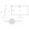 Uniview 24" Full HD 1080P LED Display Spot Monitor for Security System/NVRs & 24/7 Continuous Operation (MW3224-V)