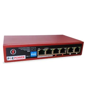 IPCamPower 4 Port Gigabit Unmanaged POE Switch, 30W POE+ (802.3at) per port, 60W Max Budget