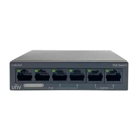 UNV 4-Port Power over Ethernet (PoE) Switch with 2 Additional Uplink Ports (NSW2020-6T-POE-IN)