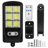 Solarek Solar Powered Wall Lights Outdoor 128LED Beads Motion Sensor Lamp IP65 Waterproof 3 Modes Sensor Light W/ Remote Control