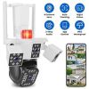 iMountek 1080P HD 4-Lens Security Camera 360° View WiFi Pan & Tilt Surveillance Camera Full Color Night Vision Auto Motion Tracking