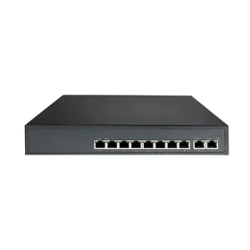 Private Labeled 8 Port PoE+ Switch with 2 10/100 Uplinks for IP Security Cameras (IPS-8P2G-AF)