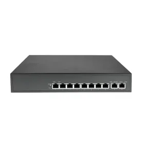 Private Labeled 8-Port PoE+ Switch with Two Gigabit Uplink Ports and Optional Extend Mode for IP Security Cameras (IPS-8P2G-EXAF)