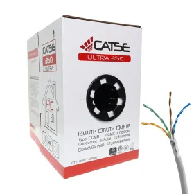 1000ft of White Cat5e Ethernet Cables for UV-resistant CMX Outdoor Bulk in Easy Pull Box (C5CMX-2267WH)