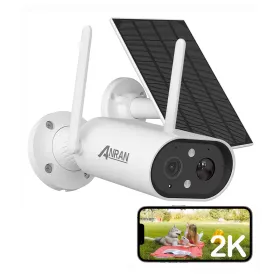3MP Wireless WiFi Security Camera With Solar Panel