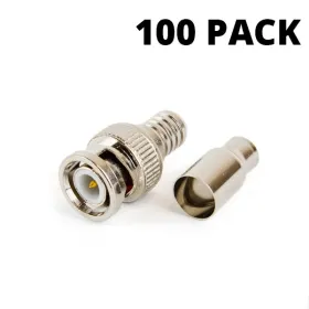 RG59 BNC CCTV Crimp On Connector (100 pack)