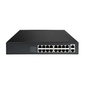 Private Labeled 16 Port PoE+ Switch with Two Gigabit Uplinks for IP Security Cameras (IPS-16P2G-AF)