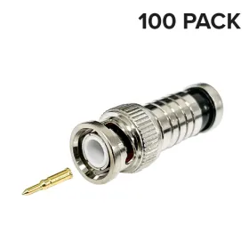 RG59 BNC Compression Connector (100 pack)