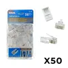 IDEAL RJ-45 Cat5e Ethernet 8P8C Modular Plug Connectors (50 pack)