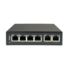 Private Labeled 4 Port PoE Switch for IP Cameras with 2 10/100 Uplink Ports (IPS-4P2G-AF)