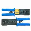 Crimping Tool Used to Crimp RJ45 Connectors onto CAT5/CAT6 Cable for IP Camera Installations - Works with regular and pass through connectors