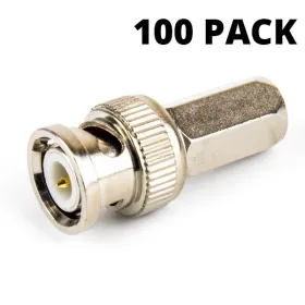 RG59 BNC Twist On Connector (100 pack)