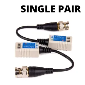 CCTV Video Balun Pair For CAT5E Cable